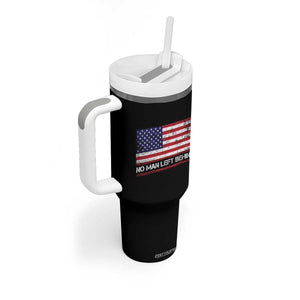 No Man Left Behind Distressed USA Flag Tumbler With Handle Patriotic US Military Brotherhood TS02 Print Your Wear