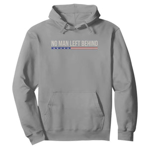 No Man Left Behind Minimalist Patriotic Flag Hoodie US Military Brotherhood Pride TS02 Sport Gray Print Your Wear