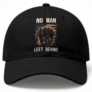 No Man Left Behind Soldiers Brotherhood Baseball Cap American Flag US Military TS02 Print Your Wear
