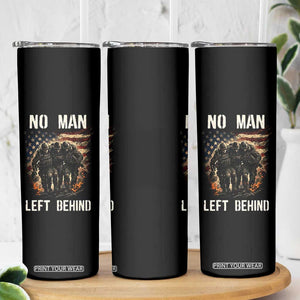 No Man Left Behind Soldiers Brotherhood Skinny Tumbler American Flag US Military TS02 Print Your Wear