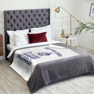 Get In Loser We are Crossing The Delaware Throw Blanket Funny George Washington Nautical Humor Graphic TS02 Print Your Wear