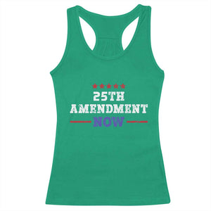 25th Amendment Now Patriotic Racerback Tank Top Red White and Blue Political Satire TS02 Irish Green Print Your Wear