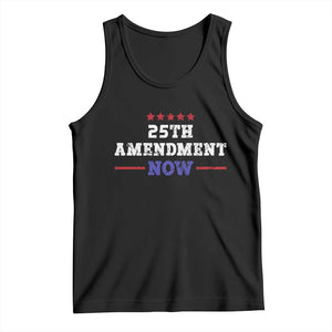 25th Amendment Now Patriotic Tank Top Red White and Blue Political Satire TS02 Black Print Your Wear