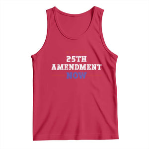 25th Amendment Now Patriotic Tank Top Red White and Blue Political Satire TS02 Red Print Your Wear