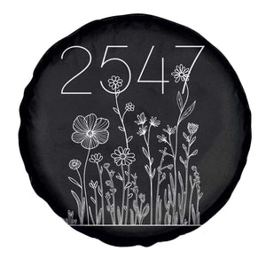 25 47 Floral Wildflower Subtle Graphic Spare Tire Cover Political Satire Patriotic 25th Amendment TS02 Print Your Wear