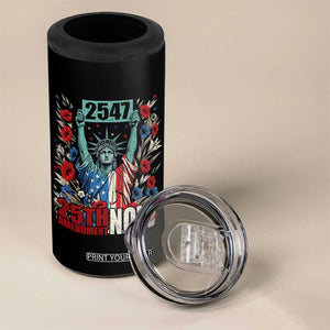 25th Amendment Now 2547 4 in 1 Can Cooler Tumbler Statue of Liberty Floral Political Statement Graphic TS02 Print Your Wear
