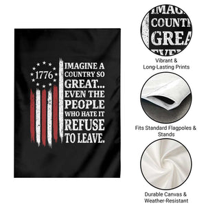 Vintage 1776 Betsy Ross Flag Imagine A Country So Great Garden Flag Retro Patriotic American Heritage TS02 Print Your Wear
