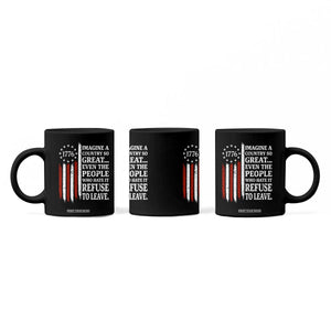 Vintage 1776 Betsy Ross Flag Imagine A Country So Great Coffee Mug Retro Patriotic American Heritage TS02 Print Your Wear