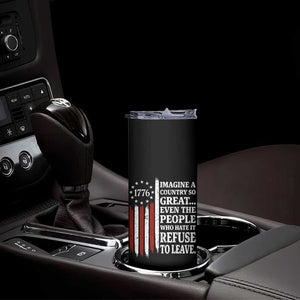 Vintage 1776 Betsy Ross Flag Imagine A Country So Great Skinny Tumbler Retro Patriotic American Heritage TS02 Print Your Wear