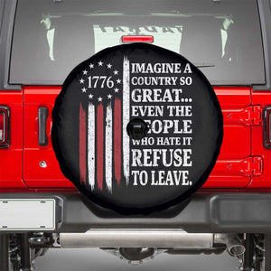 Vintage 1776 Betsy Ross Flag Imagine A Country So Great Spare Tire Cover Retro Patriotic American Heritage TS02 Black Print Your Wear
