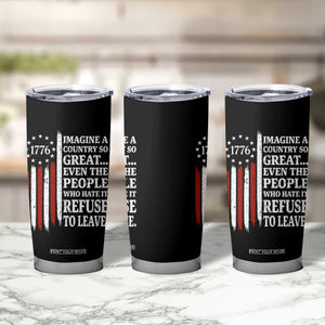 Vintage 1776 Betsy Ross Flag Imagine A Country So Great Tumbler Cup Retro Patriotic American Heritage TS02 Print Your Wear