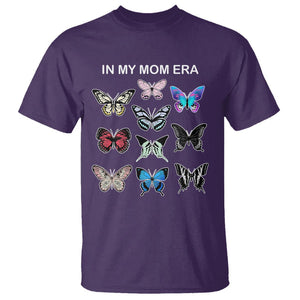 In My Mom Era T Shirt Retro Butterfly Mother's Day TS02 Purple Printyourwear