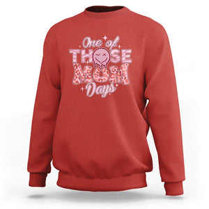 Retro Groovy Mama Sweatshirt One Of Those Mom Days Funny Mother's Day Mom Life Pink TS02 Red Printyourwear