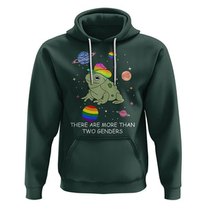 LGBT Pride Frog Hoodie There Are More Than Two Genders Equality TS02 Dark Forest Green Printyourwear