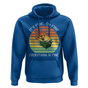 Dumpster Fire Skeleton Hoodie It's Fine I'm Fine Everything Is Fine TS02 Royal Blue Print Your Wear