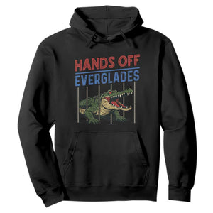 Hands Off Everglades Hoodie Alligator Protest TS02 Black Print Your Wear