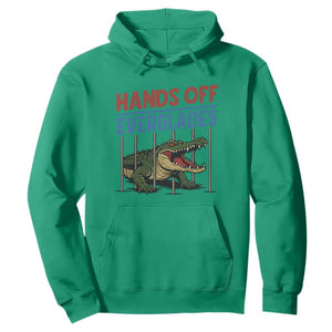Hands Off Everglades Hoodie Alligator Protest TS02 Irish Green Print Your Wear