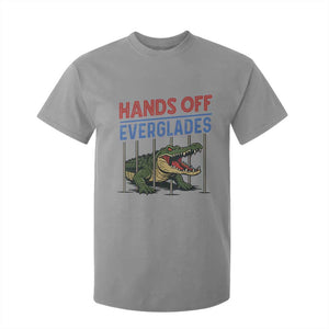 Hands Off Everglades T Shirt For Kid Alligator Protest TS02 Sport Gray Print Your Wear