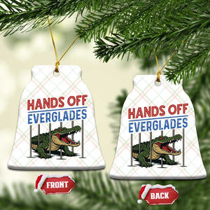 Hands Off Everglades Ceramic Ornament Alligator Protest TS02 Print Your Wear