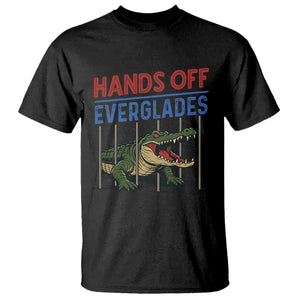 Hands Off Everglades T Shirt Alligator Protest TS02 Black Print Your Wear