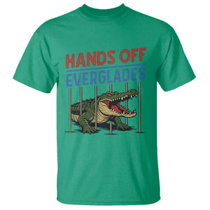 Hands Off Everglades T Shirt Alligator Protest TS02 Irish Green Print Your Wear
