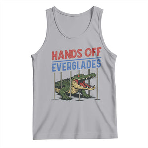 Hands Off Everglades Tank Top Alligator Protest TS02 Athletic Heather Print Your Wear