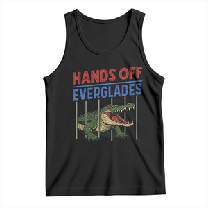 Hands Off Everglades Tank Top Alligator Protest TS02 Black Print Your Wear