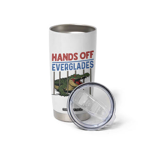 Hands Off Everglades Tumbler Cup Alligator Protest TS02 Print Your Wear