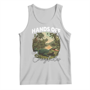 Hands Off Our Everglades Tank Top Vintage Alligator Swamp TS02 Ash Print Your Wear