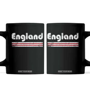 Vintage England Retro Distressed Graphic Coffee Mug Patriotic English Heritage Pride Souvenir TS02 Black Print Your Wear