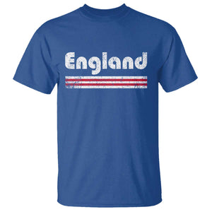 Vintage England Retro Distressed Graphic T Shirt Patriotic English Heritage Pride Souvenir TS02 Royal Blue Print Your Wear