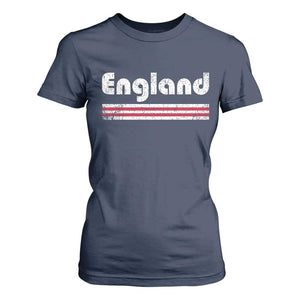 Vintage England Retro Distressed Graphic T Shirt For Women Patriotic English Heritage Pride Souvenir TS02 Navy Print Your Wear