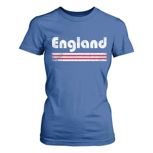 Vintage England Retro Distressed Graphic T Shirt For Women Patriotic English Heritage Pride Souvenir TS02 Royal Blue Print Your Wear