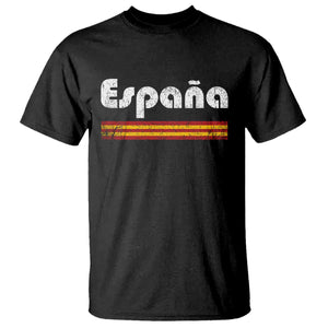 Vintage Espana Espanol Retro Distressed Graphic T Shirt Patriotic Spanish Spain Flag Heritage Pride Souvenir TS02 Black Print Your Wear