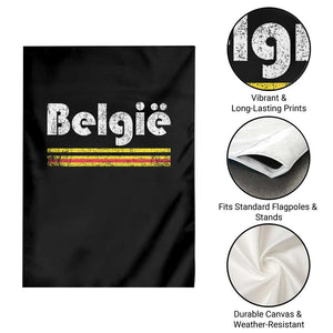 Retro Belgie Belgium Flag Distressed Graphic in Dutch Garden Flag Proud Belgian Heritage and Country Roots Pride Gift TS02 Print Your Wear