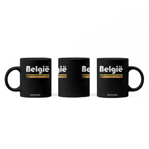 Retro Belgie Belgium Flag Distressed Graphic in Dutch Coffee Mug Proud Belgian Heritage and Country Roots Pride Gift TS02 Print Your Wear