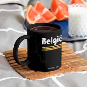 Retro Belgie Belgium Flag Distressed Graphic in Dutch Coffee Mug Proud Belgian Heritage and Country Roots Pride Gift TS02 Print Your Wear