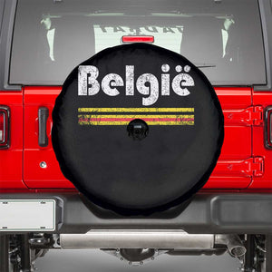 Retro Belgie Belgium Flag Distressed Graphic in Dutch Spare Tire Cover Proud Belgian Heritage and Country Roots Pride Gift TS02 Black Print Your Wear