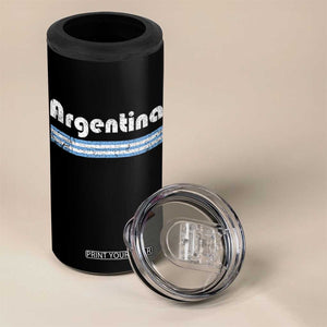 Vintage Argentina Retro Distressed Graphic 4 in 1 Can Cooler Tumbler Patriotic Argentine Heritage Pride Souvenir TS02 Print Your Wear