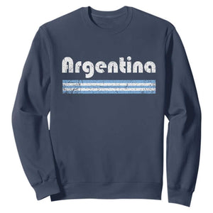 Vintage Argentina Retro Distressed Graphic Sweatshirt Patriotic Argentine Heritage Pride Souvenir TS02 Navy Print Your Wear