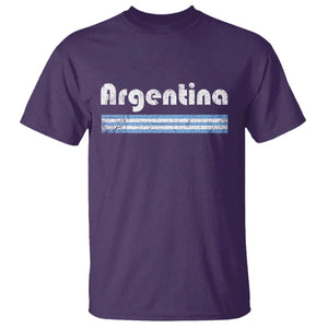 Vintage Argentina Retro Distressed Graphic T Shirt Patriotic Argentine Heritage Pride Souvenir TS02 Purple Print Your Wear