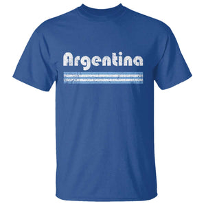 Vintage Argentina Retro Distressed Graphic T Shirt Patriotic Argentine Heritage Pride Souvenir TS02 Royal Blue Print Your Wear