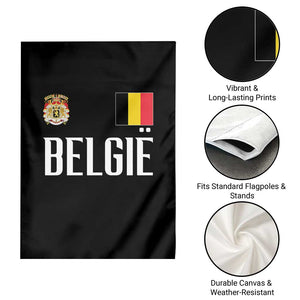 Royal Coat of Arms Belgie Crest Graphic Garden Flag Traditional Belgium Belgian Flag and Lion Heritage Pride Gift TS02 Print Your Wear
