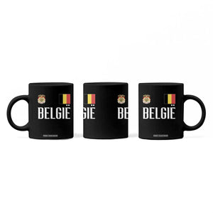 Royal Coat of Arms Belgie Crest Graphic Coffee Mug Traditional Belgium Belgian Flag and Lion Heritage Pride Gift TS02 Print Your Wear