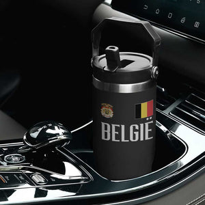 Royal Coat of Arms Belgie Crest Graphic Flip Straw Tumbler Traditional Belgium Belgian Flag and Lion Heritage Pride Gift TS02 Print Your Wear