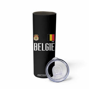 Royal Coat of Arms Belgie Crest Graphic Skinny Tumbler Traditional Belgium Belgian Flag and Lion Heritage Pride Gift TS02 Print Your Wear
