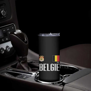 Royal Coat of Arms Belgie Crest Graphic Skinny Tumbler Traditional Belgium Belgian Flag and Lion Heritage Pride Gift TS02 Print Your Wear