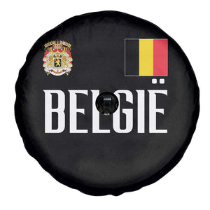 Royal Coat of Arms Belgie Crest Graphic Spare Tire Cover Traditional Belgium Belgian Flag and Lion Heritage Pride Gift TS02 Print Your Wear