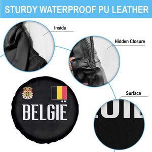 Royal Coat of Arms Belgie Crest Graphic Spare Tire Cover Traditional Belgium Belgian Flag and Lion Heritage Pride Gift TS02 Print Your Wear