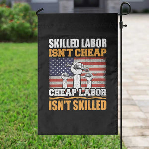 Skilled Labor Patriotic USA Flag Garden Flag Blue Collar Trade Union Hand Tools Pride Graphic TS02 Print Your Wear
